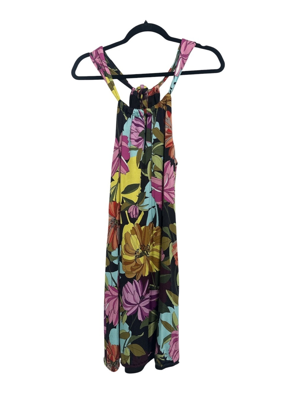 Trina Turk Juju Floral Swirl Halter Mini Dress